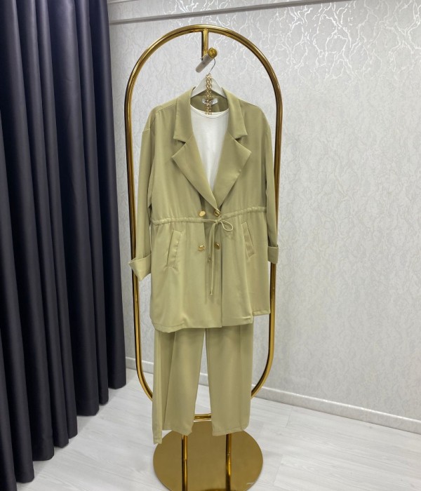Bahar Twil Blazer Takım