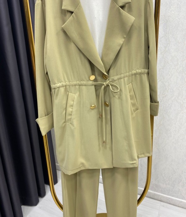 Bahar Twil Blazer Takım